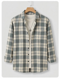 WOXEN Men Regular Fit Checkered Spread Collar Casual Shirt